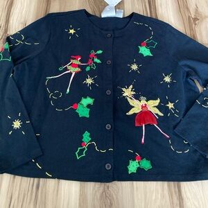 Michael Simon Eight Vintage Cardigan Sweater Holly Faires Vintage 90’s NWT